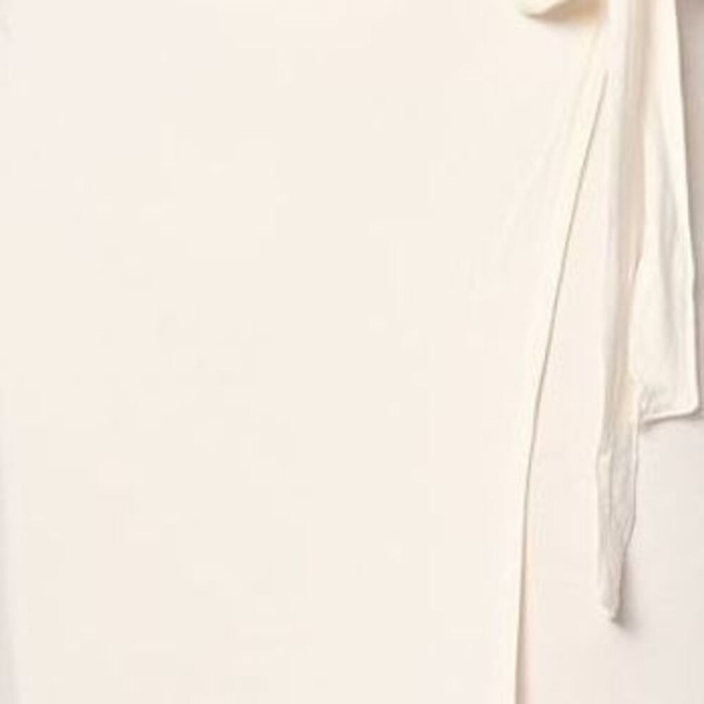 Barefoot Dreams Women's Dress Sz M Luxe Milk Jersey Sleeve Wrap White A646191 - Picture 2 of 4